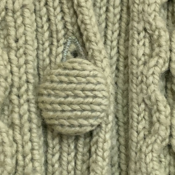 Millar Ireland Green Thick Knit Wool Cashmere Long Button Down Cardigan Jacket M - Picture 7 of 17